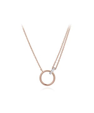 시그니처 디 랩 다이아몬드 골드 목걸이 JDRNQ6S41HC