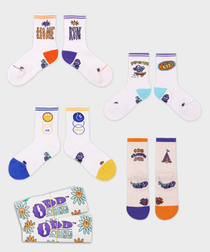 [2PACK] 쿠셔닝 키즈 크루 삭스 -4types