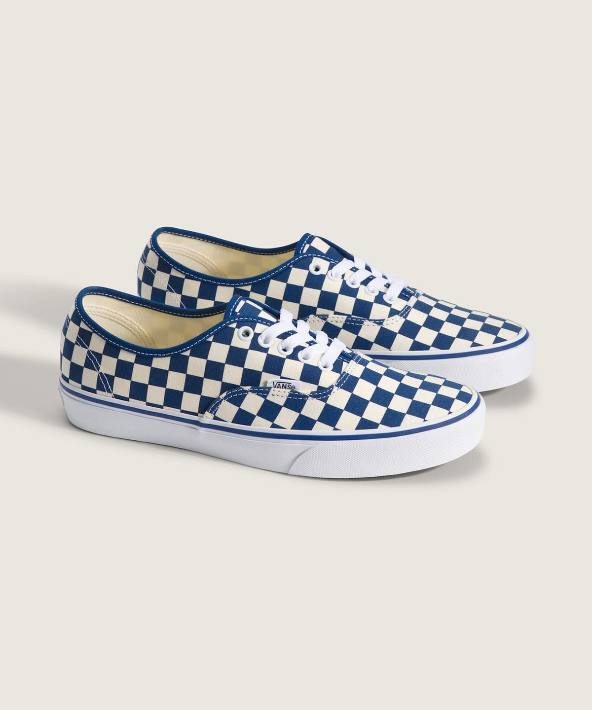 반스(VANS) 어센틱 - (프라이머리 체크) 블루:화이트 / VN000EGAAMQ1