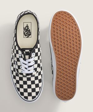 어센틱 - (프라이머리 체크) 블랙:화이트 / VN000EGAY281