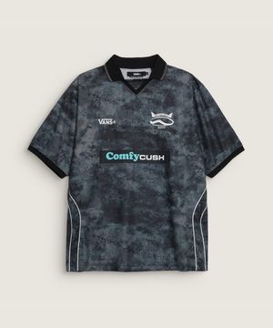 TDC 우븐 숏슬리브 져지 - 블랙 / VN000X6GBLK1