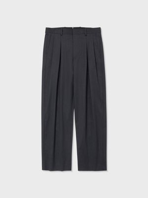 울 솔로텍스 멀티 플리티드 팬츠 (CHARCOAL GREY)