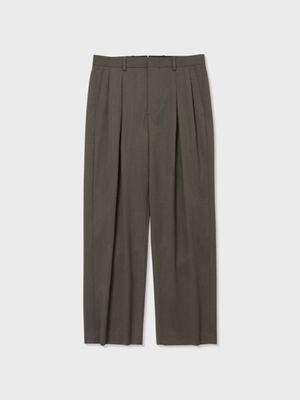 울 솔로텍스 멀티 플리티드 팬츠 (BROWN)