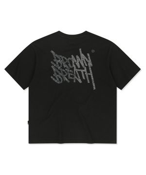 PAISLEY TAG TEE - BLACK