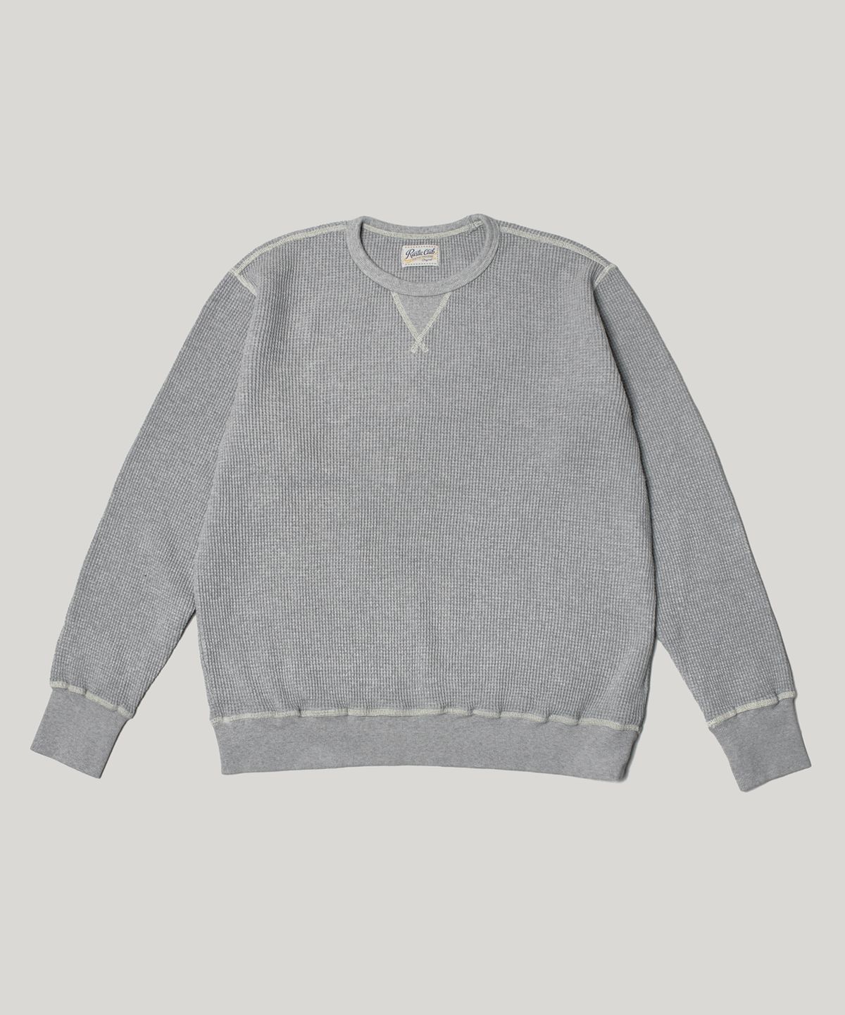 러스틱클럽(RUSTICCLUB) VINTAGE HEAVY WAFFLE SWEAT_GREY