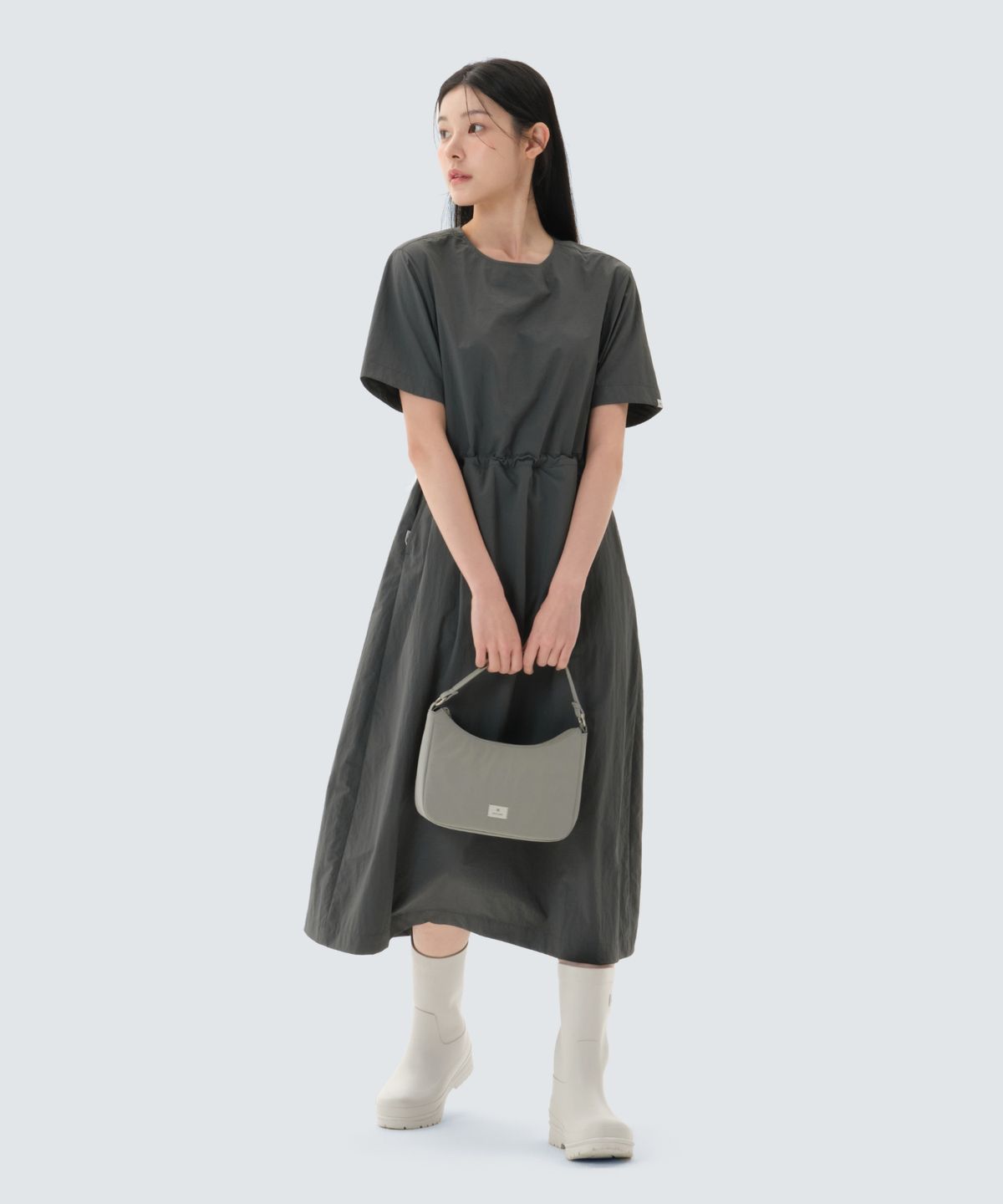 스노우피크 어패럴(SNOWPEAK APPAREL) 타슬란 반팔 원피스 (S26MWLOP53) Urban Green