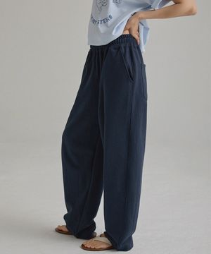 라운드 레그 이지 팬츠