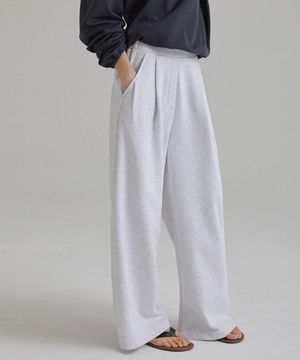 본 터크 와이드 이지팬츠