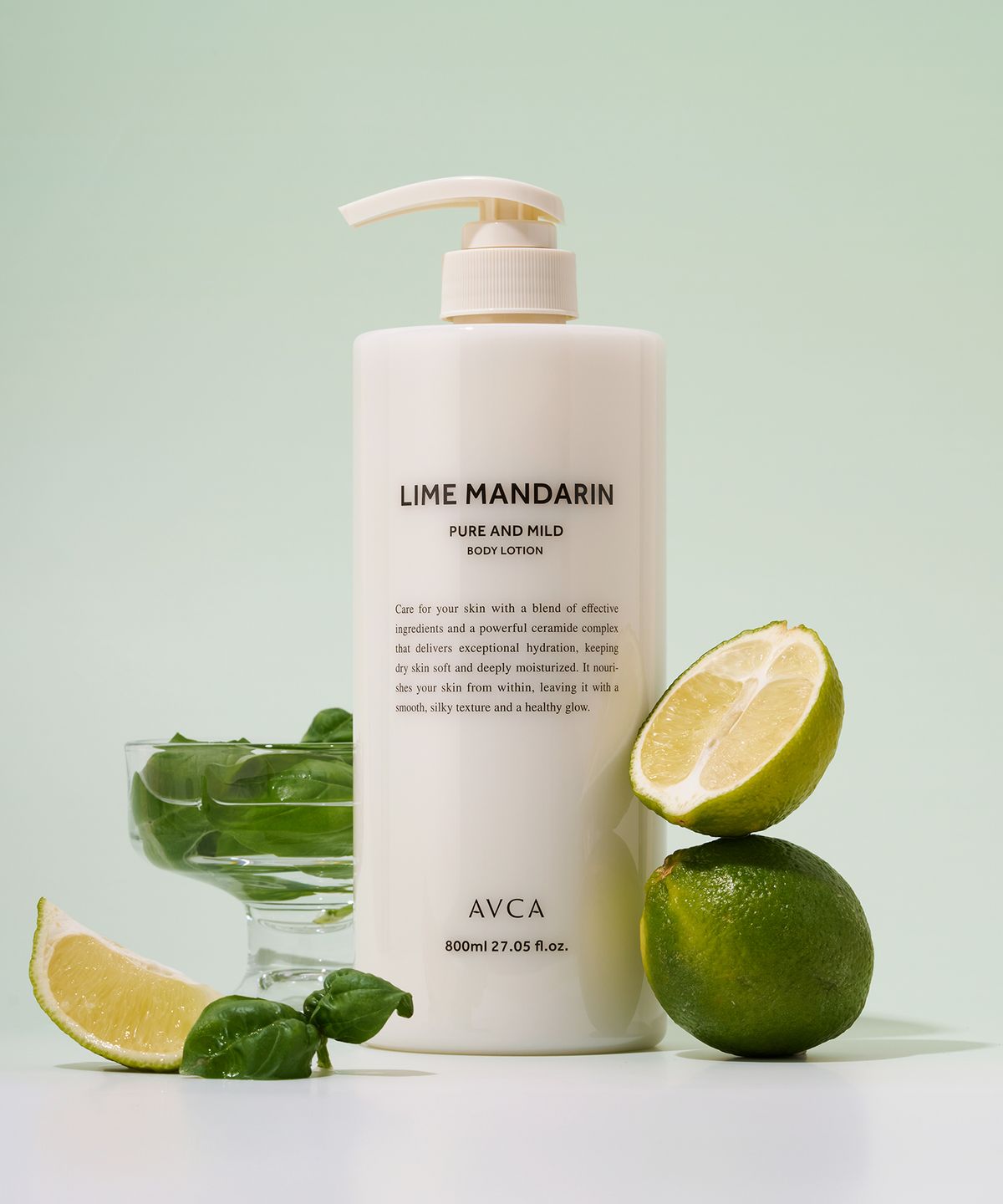 아브카(AVCA) 세라마이드 바디로션 800ml 라임앤만다린향