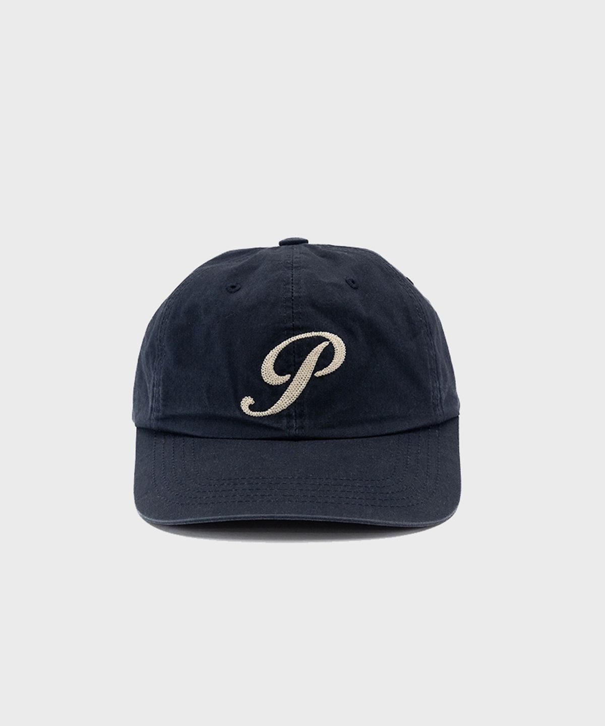 프레프(PREF) NAVY P-LOGO 6 PANEL CAP