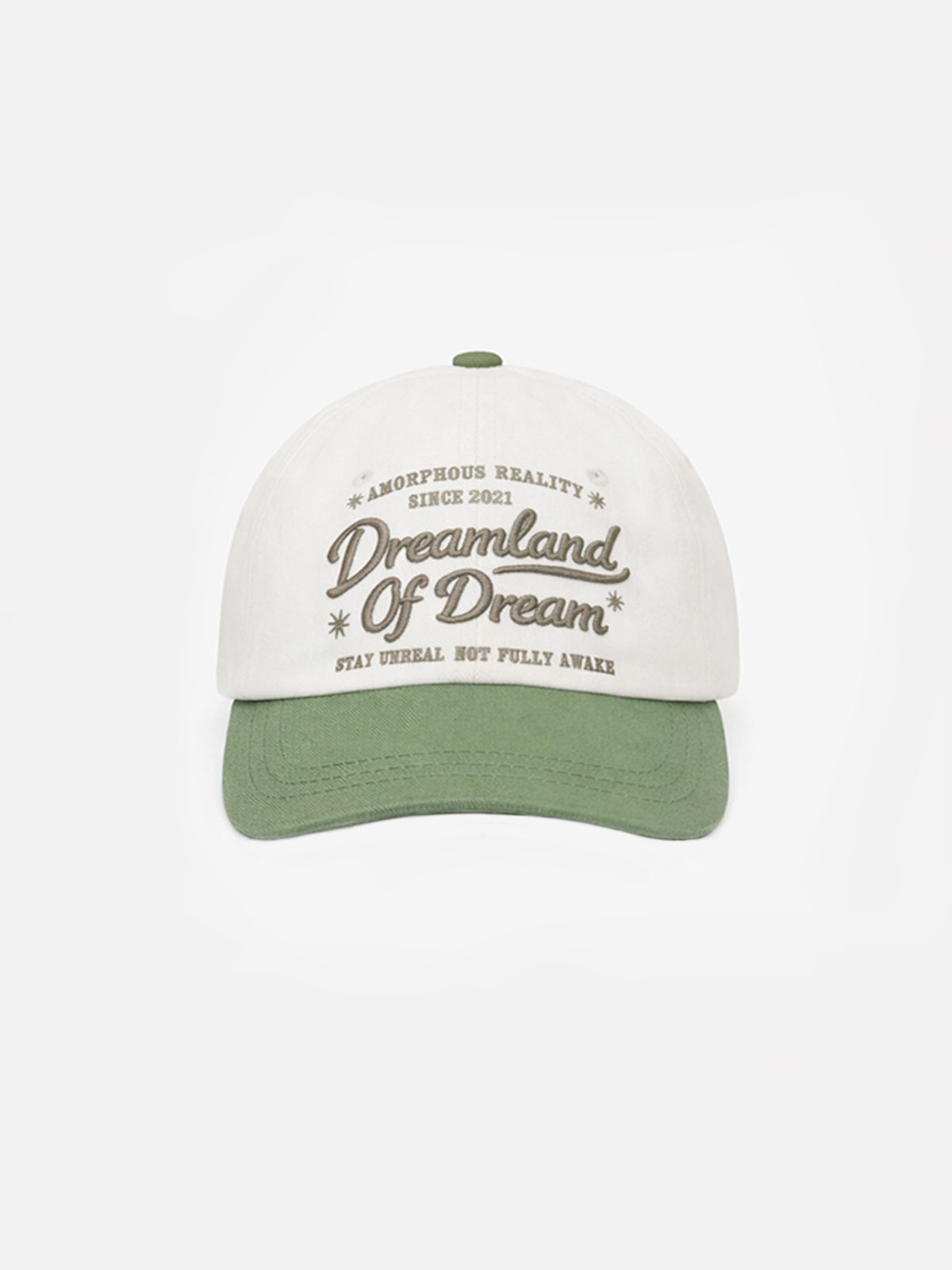 민더리(MEENDERI) VINTAGE SCRIPT BALL CAP - GREEN