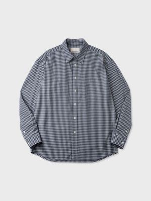 코튼 체크 컴포트 셔츠 (BLUE)