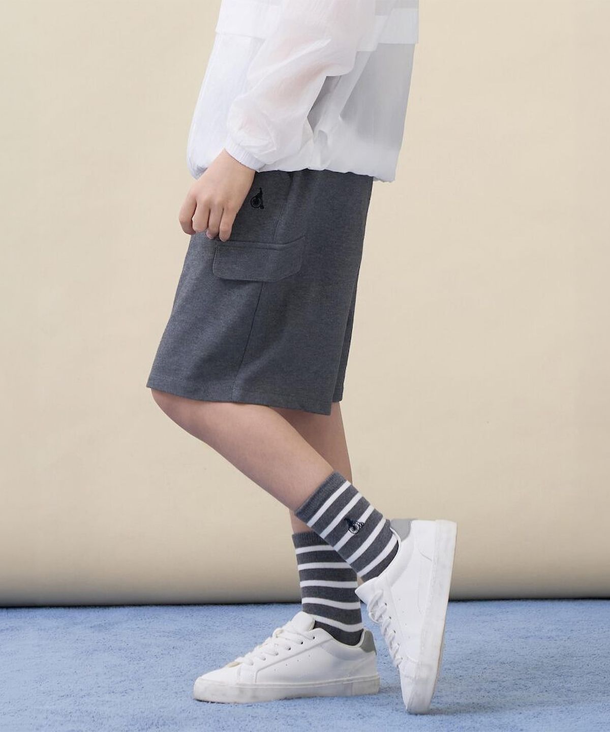 빈폴 키즈(BEANPOLE KIDS) 피케 포켓 반바지  애쉬 (BI6325U034)