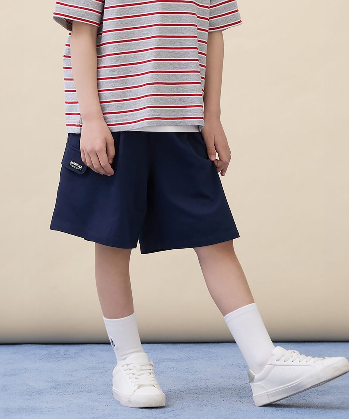 빈폴 키즈(BEANPOLE KIDS) 피케 포켓 반바지  네이비 (BI6325U03R)