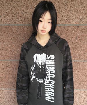 SHUGO CHARA! RAGLAN HOODY(CHARCOAL)