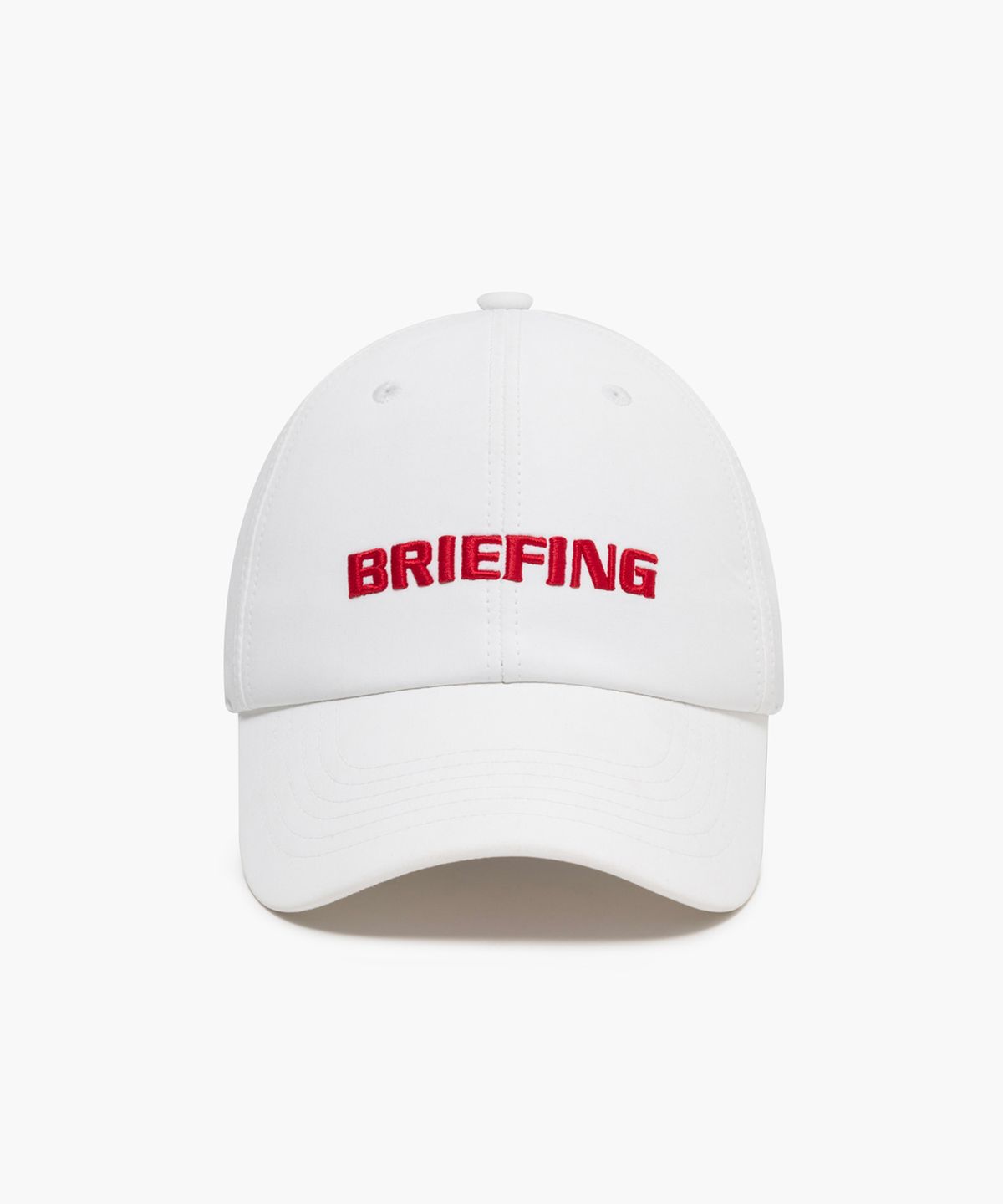브리핑 골프(BRIEFING GOLF) 여자 미드 로고 스트럭쳐 캡_화이트