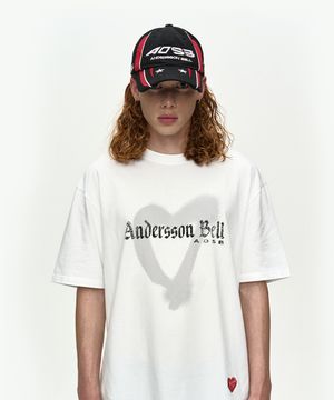 (ESSENTIAL) UNISEX HEART T-SHIRT atb1417u(WHITE)