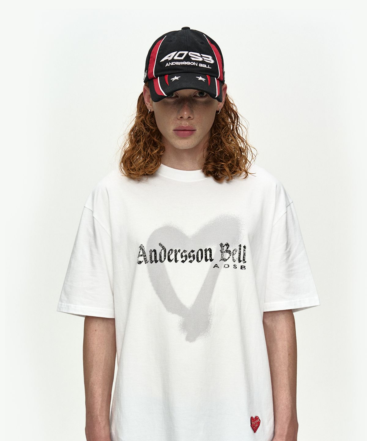 앤더슨벨(ADSB ANDERSSON BELL) (ESSENTIAL) UNISEX HEART T-SHIRT atb1417u(WHITE)