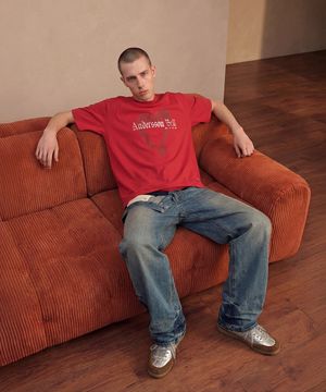 (ESSENTIAL) UNISEX HEART T-SHIRT atb1417u(RED)