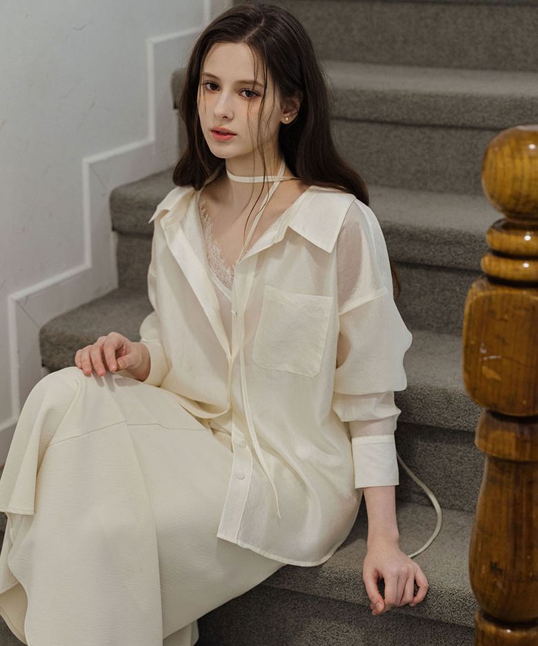 NEW Jadin Sheer Ivory Shirts
