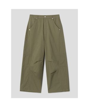 코튼 파라슈트 팬츠  카키