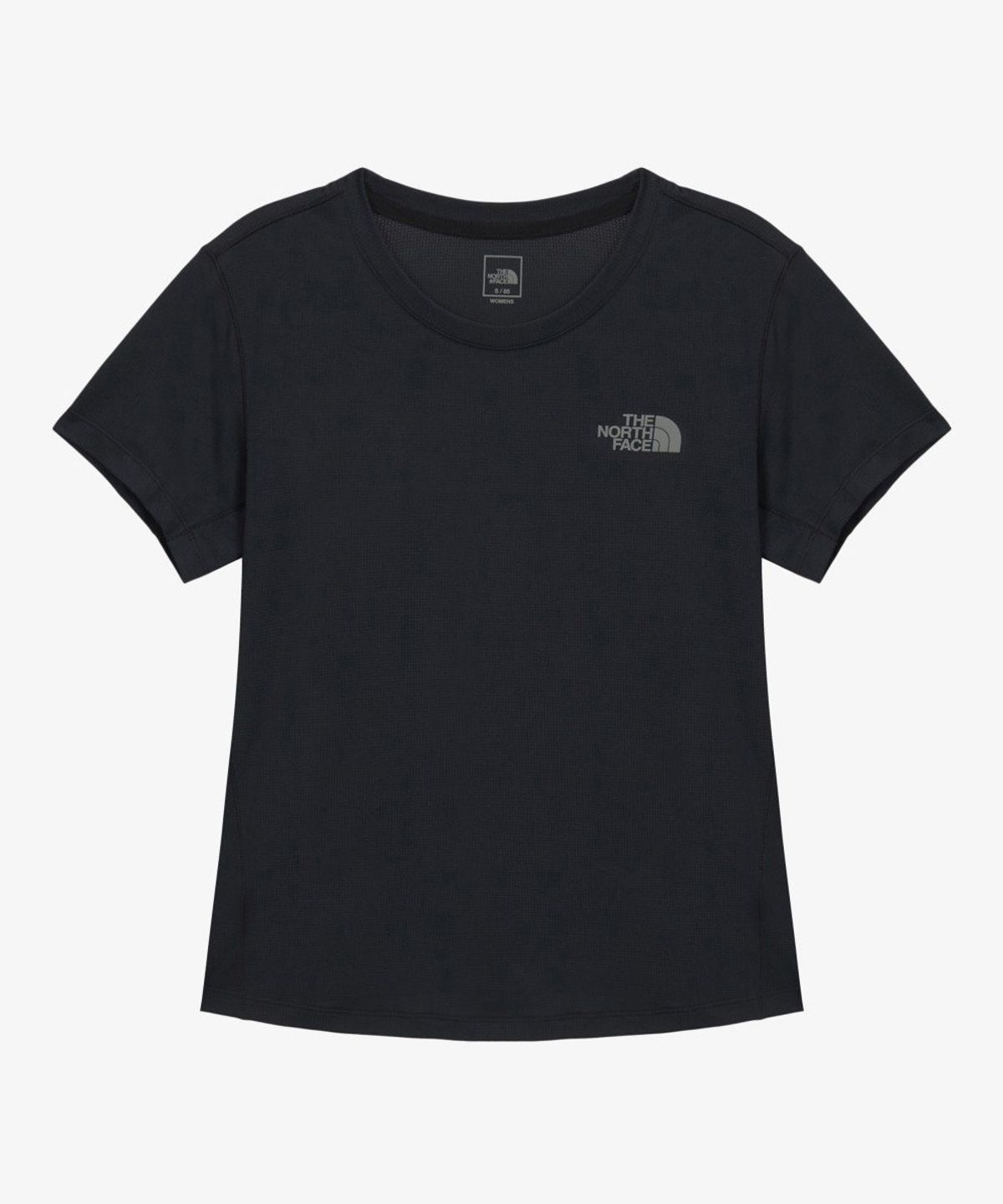 노스페이스(THE NORTH FACE) NT7US34A 여성 TNF 런 반팔 티 BLACK