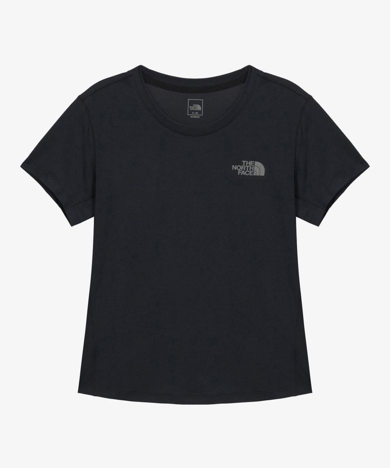 NT7US34A 여성 TNF 런 반팔 티 BLACK