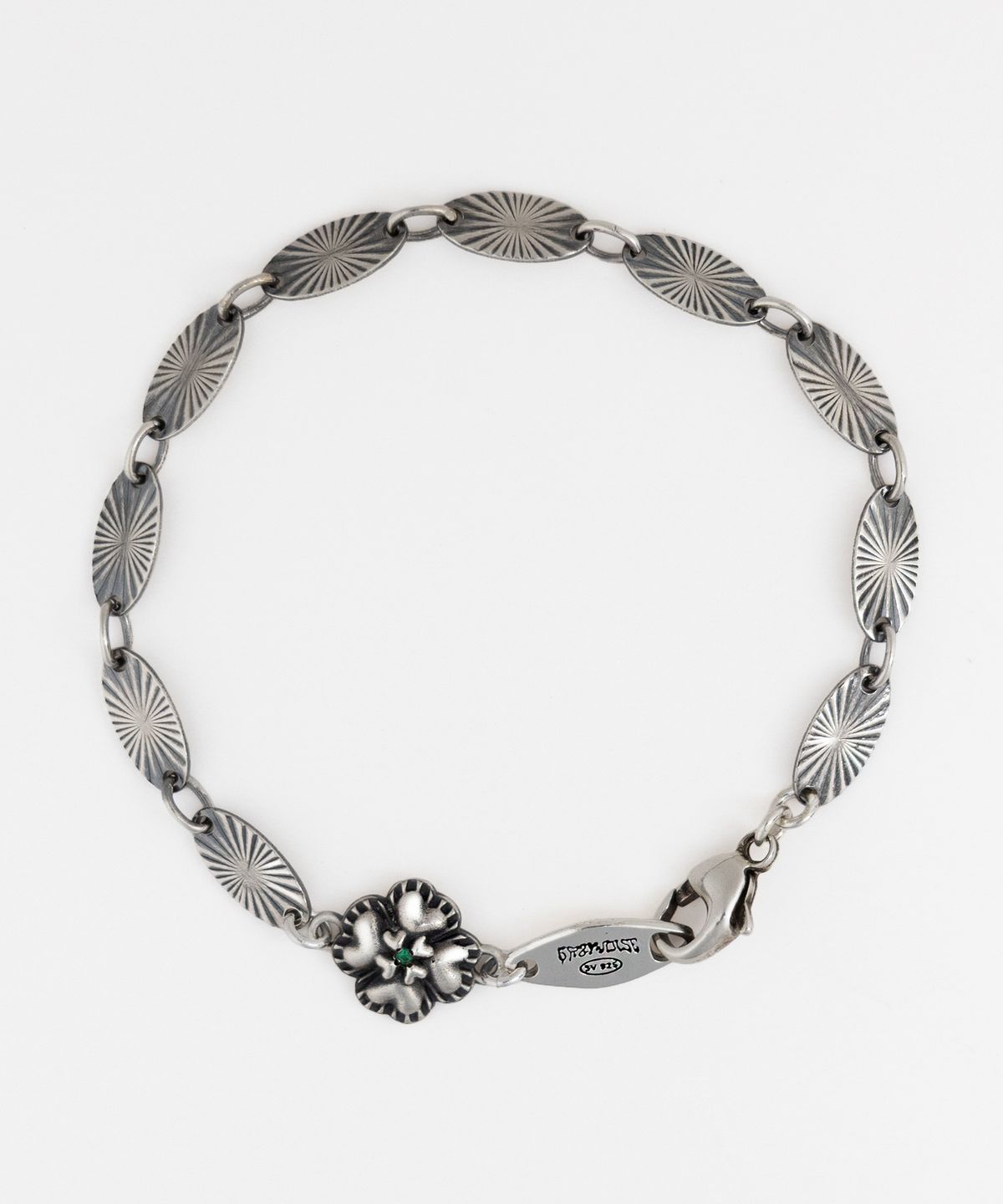 그레이노이즈(GRAYNOISE) Clover hizashi bracelet (925 silver)