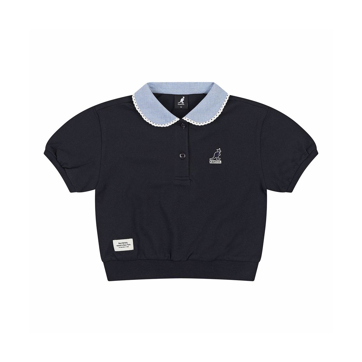 캉골키즈(KANGOL KIDS) 피케 카라 포인트 티셔츠 SB 2115 네이비