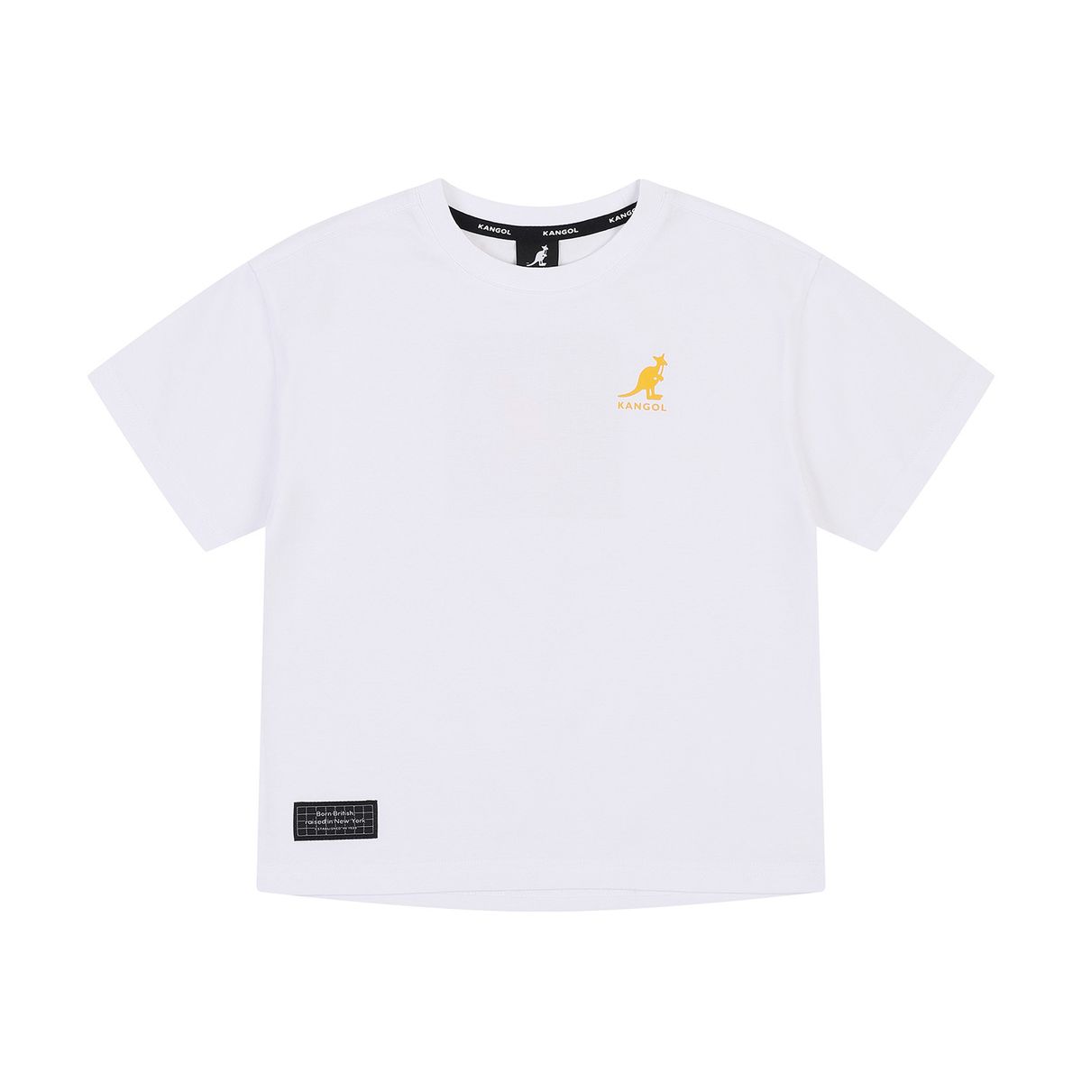 캉골키즈(KANGOL KIDS) 쿨맥스 백 그래픽 티셔츠 SB 0230 화이트
