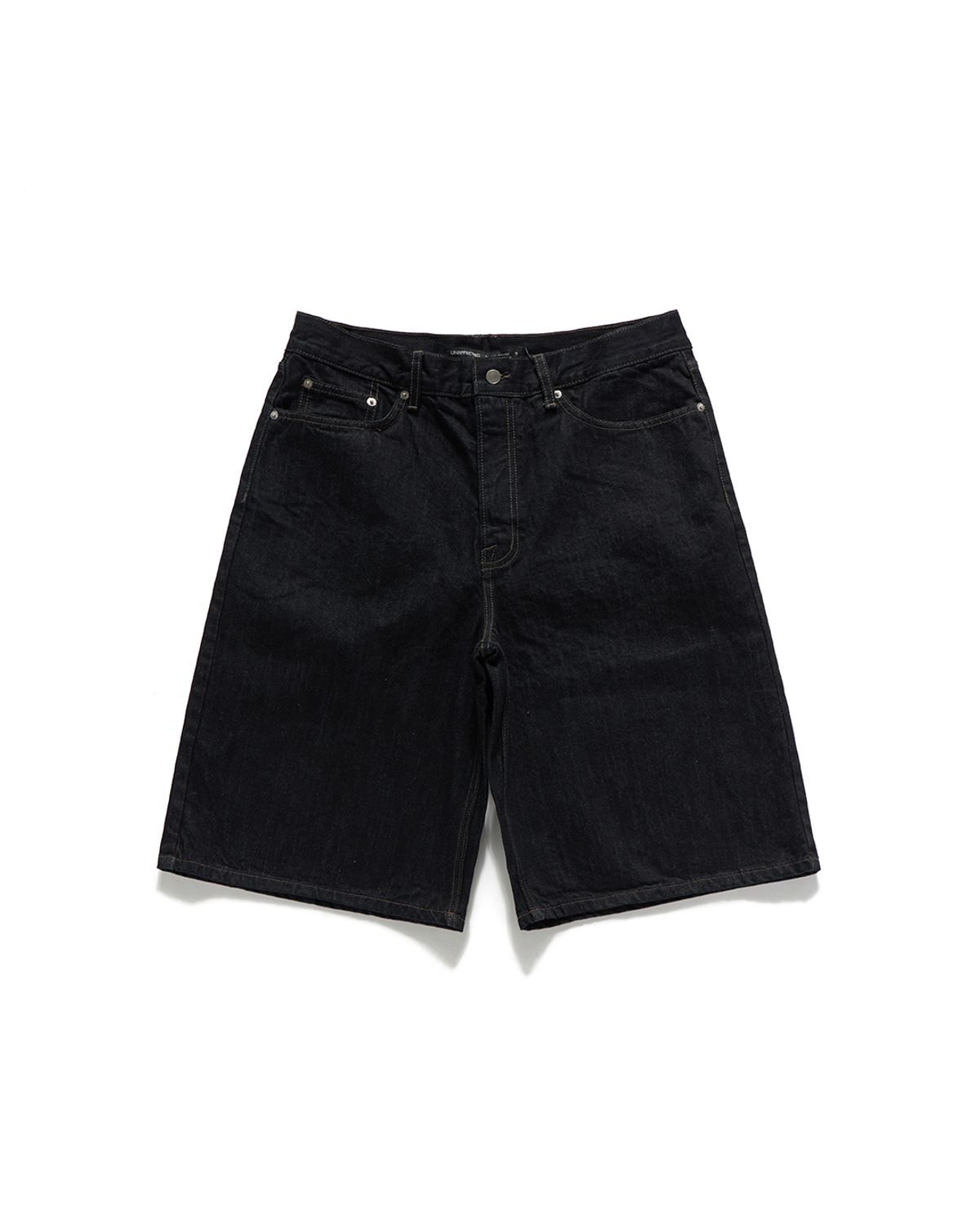 언어펙티드 에센셜(UNAFFECTED ESSENTIAL) RELAXED BERMUDA DENIM SHORTS / INDIGO