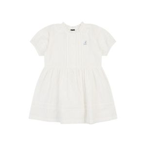 프릴 넥 코튼 원피스 SB 2107 화이트