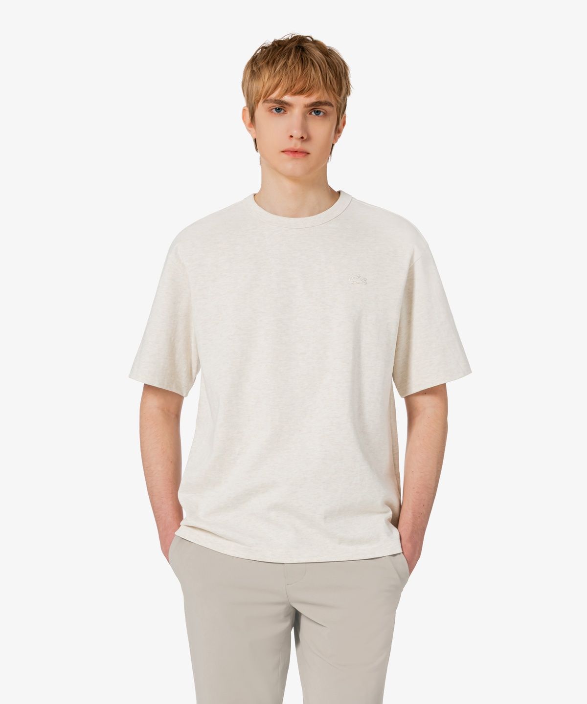라코스테(LACOSTE) 남성 베이직 헤비저지 반팔 티셔츠 TH315E-56G XFJ