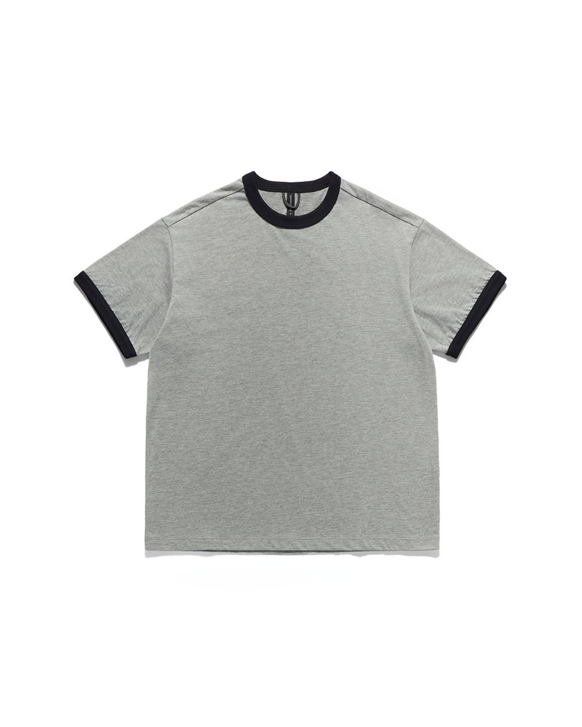 언어펙티드 에센셜(UNAFFECTED ESSENTIAL) RINGER T-SHIRT / GREY MELANGE