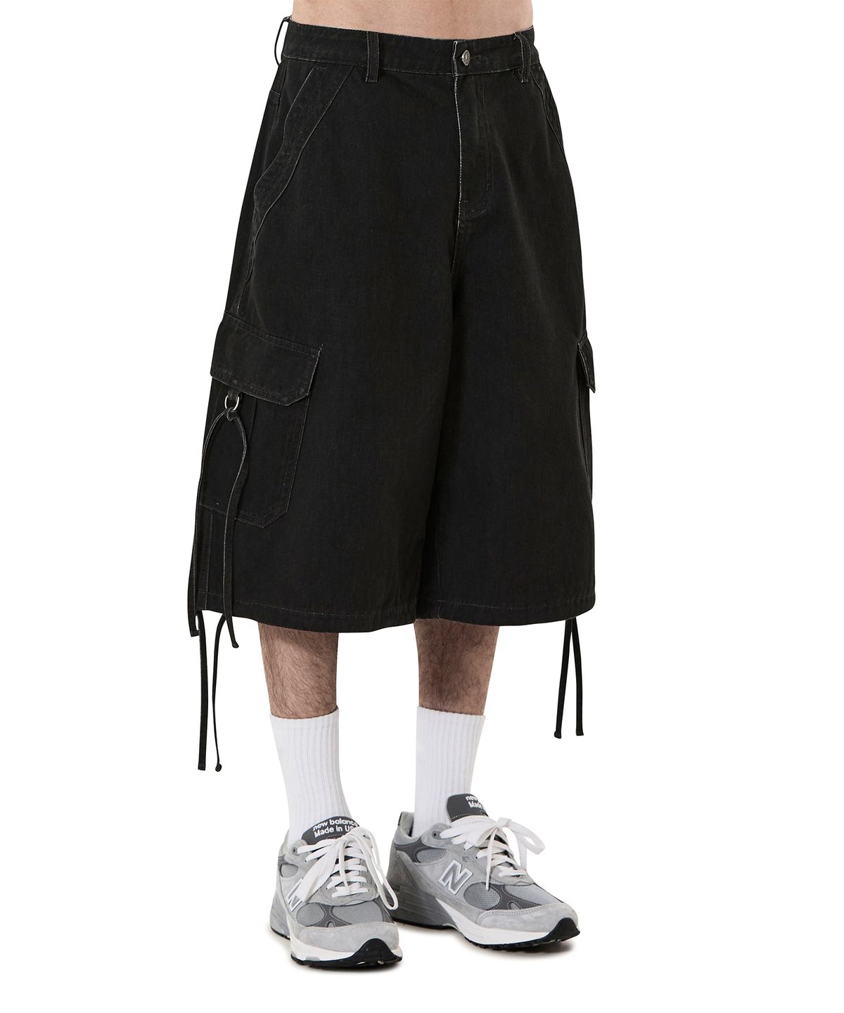 오픈야드(오와이)(OPENYARD(OY)) OPS CARGO SHORTS - BLACK