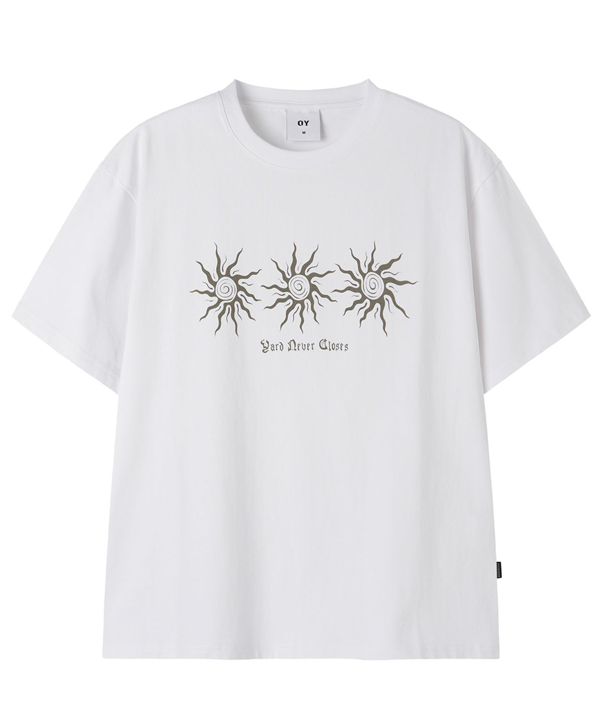 오픈야드(오와이)(OPENYARD(OY)) TRIPLE SUN TEE - WHITE
