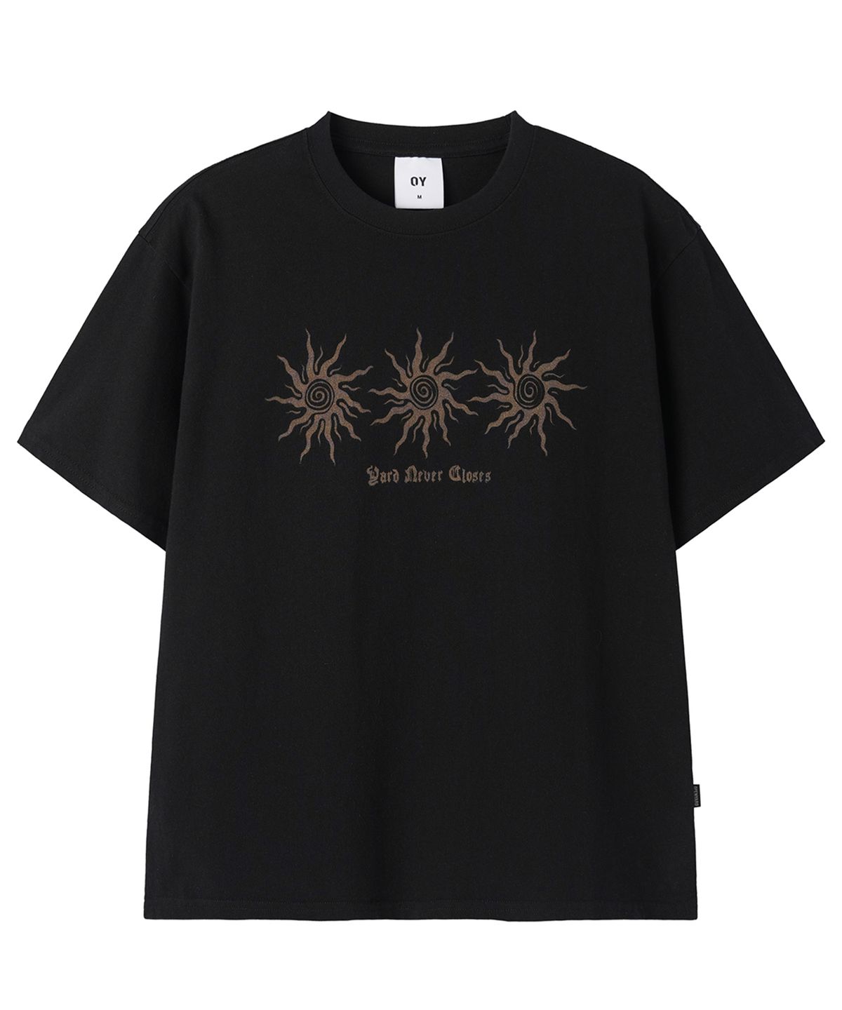 오픈야드(오와이)(OPENYARD(OY)) TRIPLE SUN TEE - BLACK