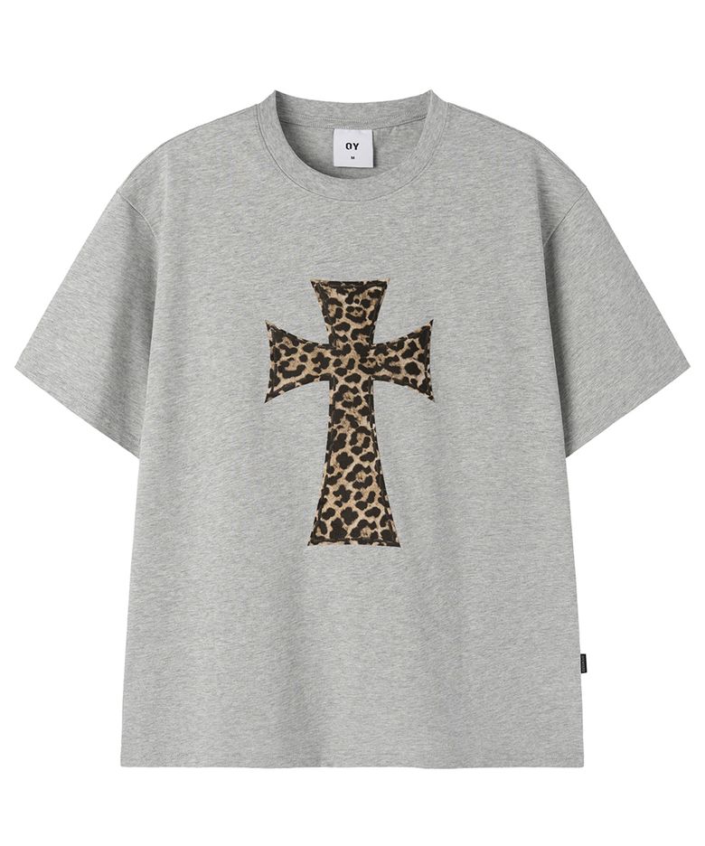 ANIMAL CROSS TEE - MELANGE