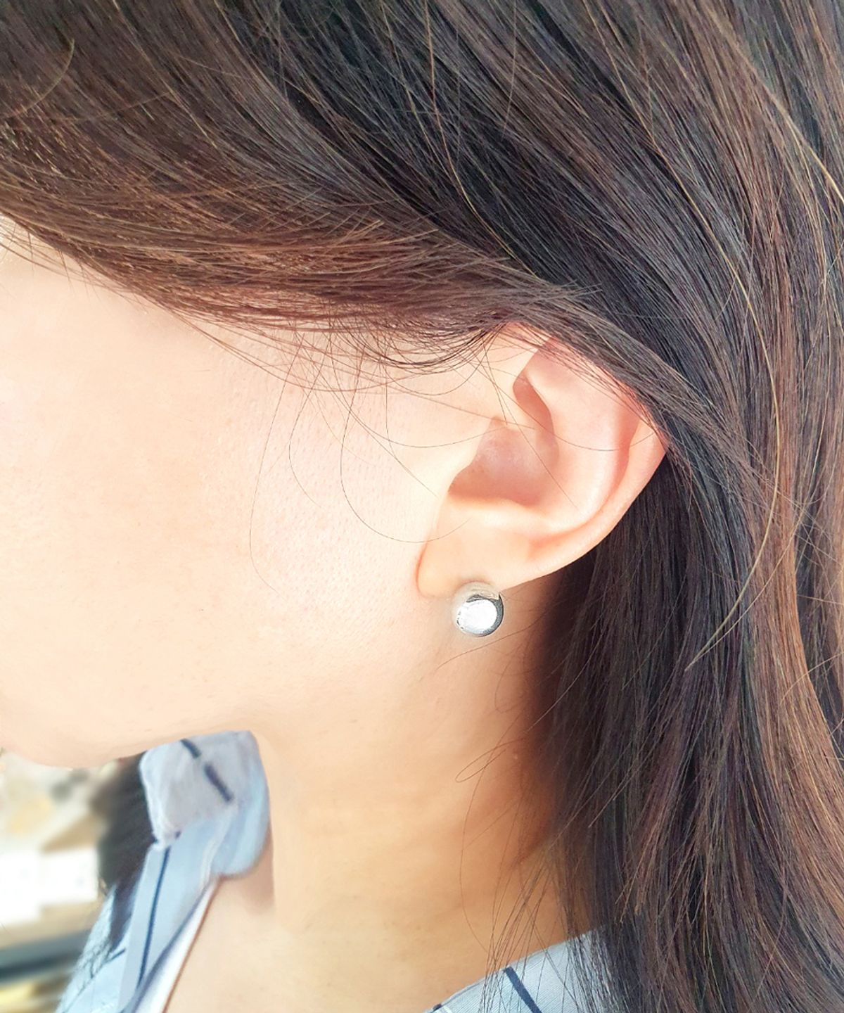 라코하(RACOHA) 라코하10mm 실버볼 귀걸이(실버925)