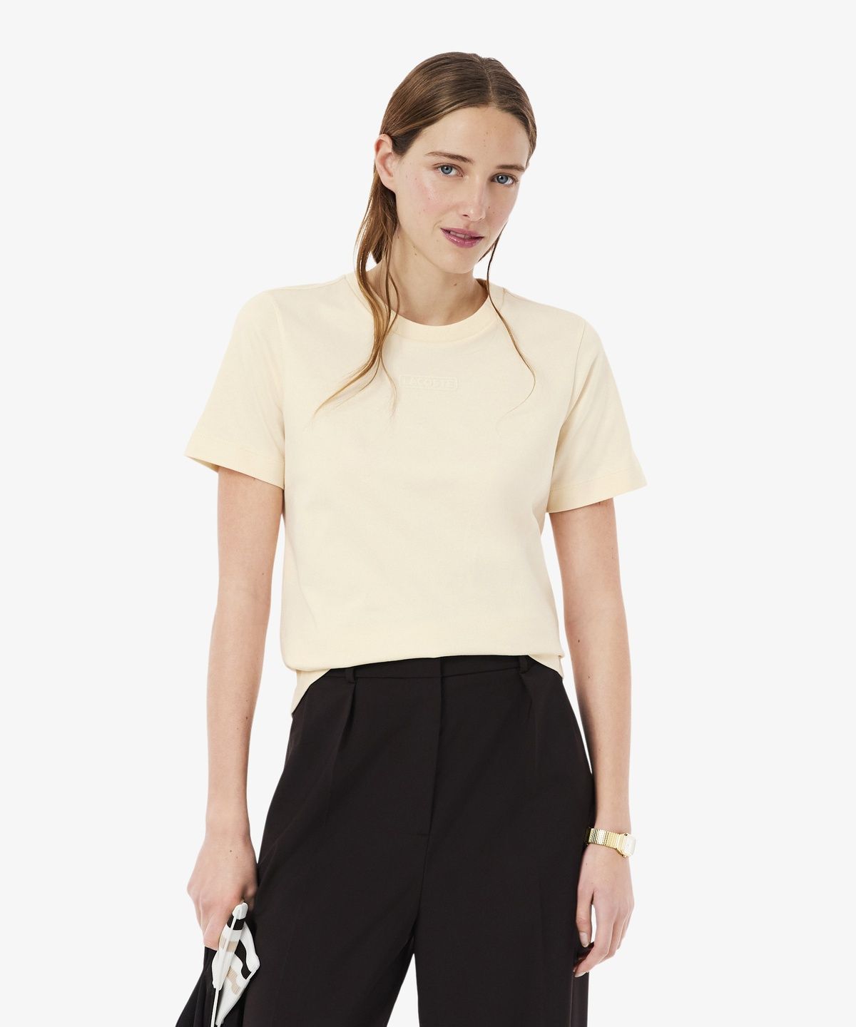 라코스테(LACOSTE) 여성 코어 로고 반팔 티셔츠 TF0355-56G 056