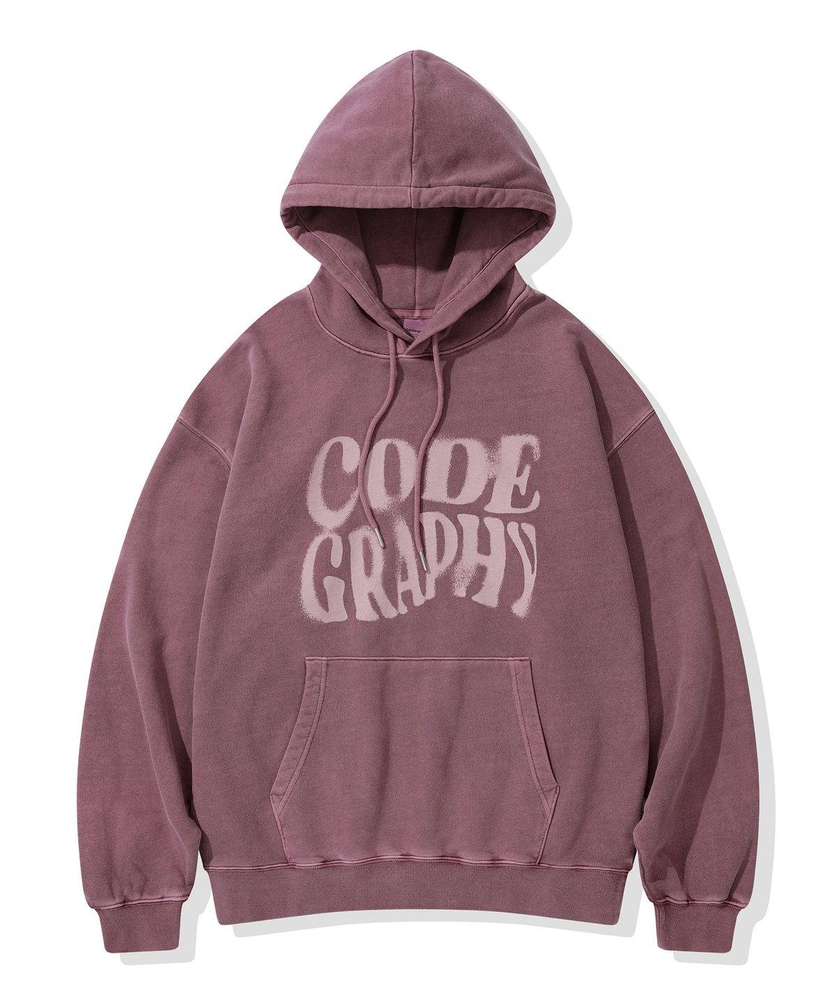 코드그라피(CGP) 피그먼트 CODEGRAPHY 웨이브 후드티_인디핑크
