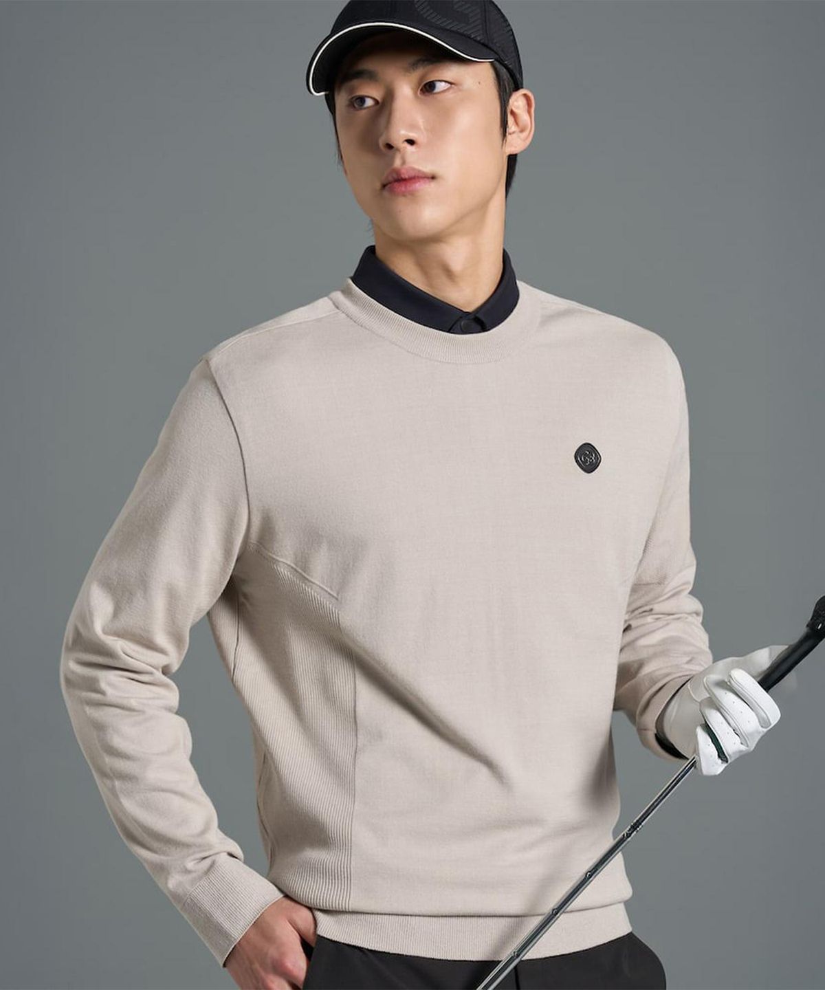 빈폴골프(BEANPOLE GOLF) [B_under] 남성 두잉 라운드 풀오버 - 베이지
