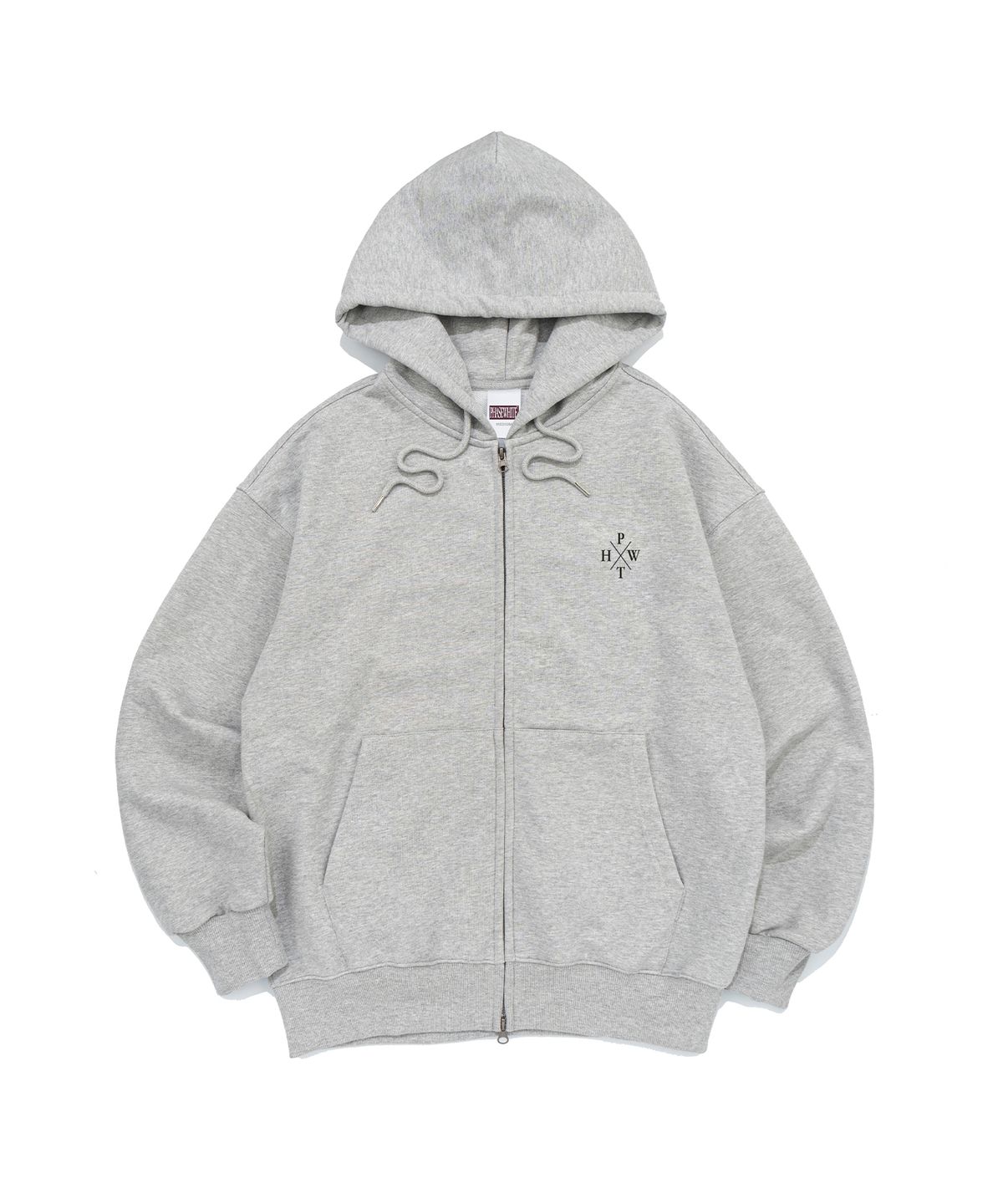 페이즈화이트(PHASEWHITE) [PHASE_1] X LOGO HOOD ZIP-UP_MELANGE / 8802026-HZ01