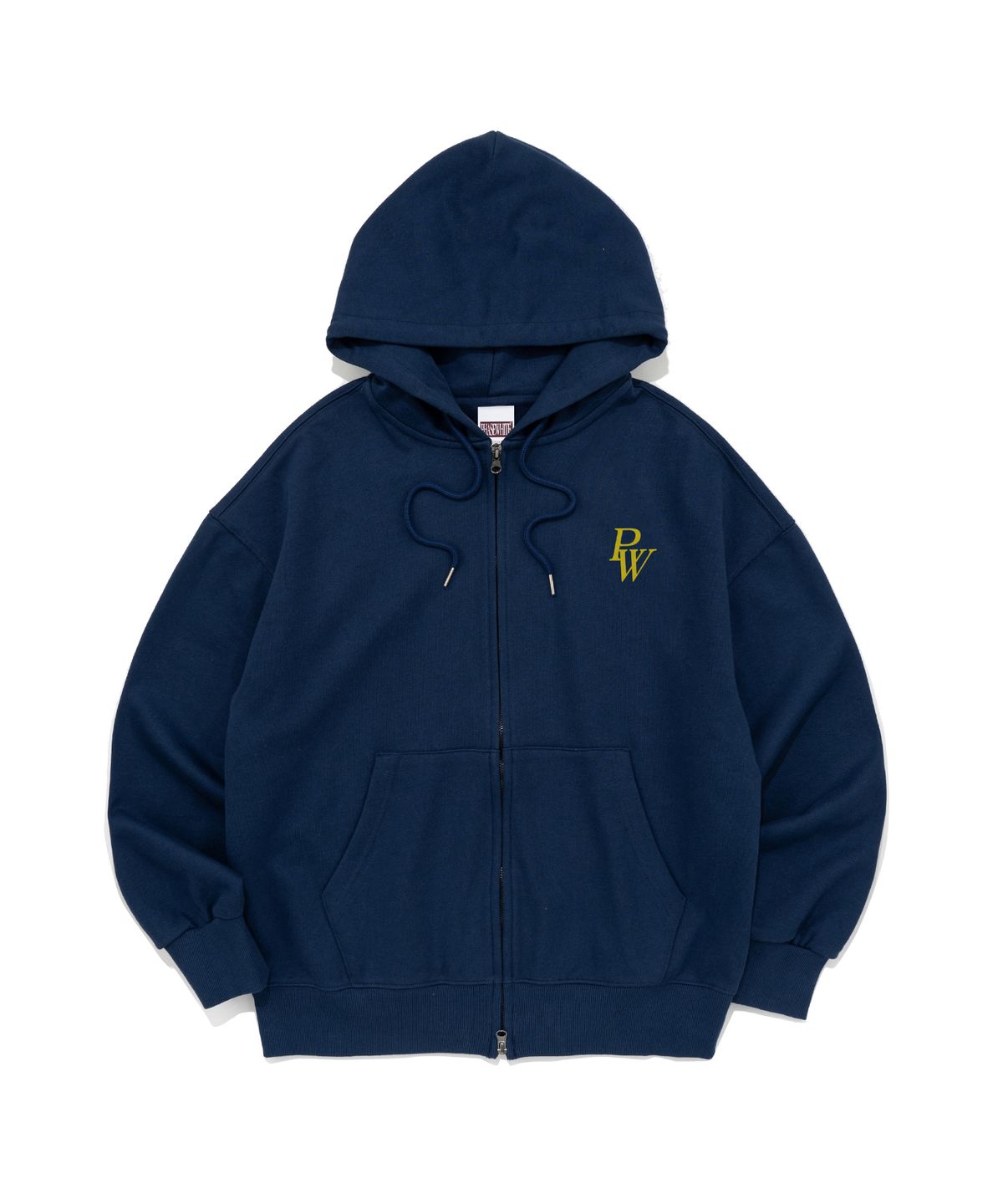 페이즈화이트(PHASEWHITE) [PHASE_1] PW LOGO HOOD ZIP-UP_DARK BLUE / 8802026-HZ02
