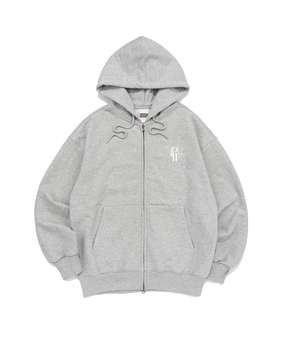 페이즈화이트(PHASEWHITE) [PHASE_1] PW LOGO HOOD ZIP-UP_MELANGE / 8802026-HZ02
