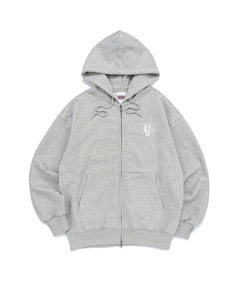 [PHASE_1] PW LOGO HOOD ZIP-UP_MELANGE / 8802026-HZ02