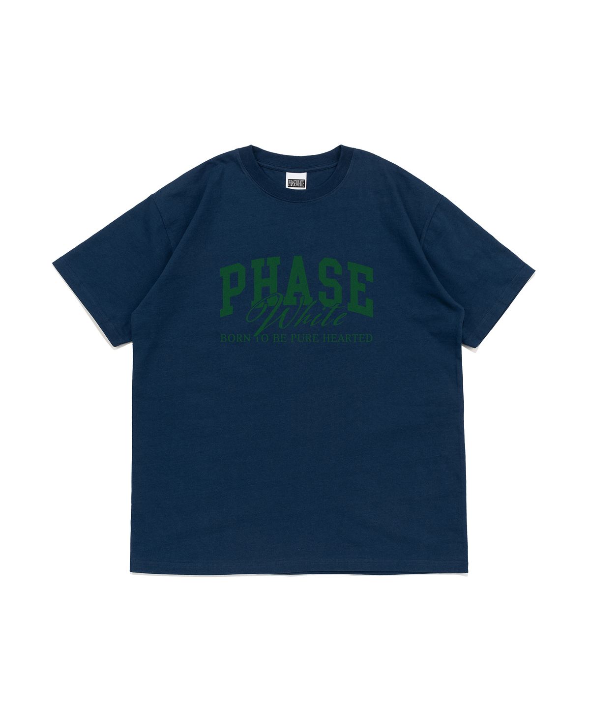 페이즈화이트(PHASEWHITE) [PHASE_1] LUX LOGO TEE_DARK BLUE / 8802026-ST13