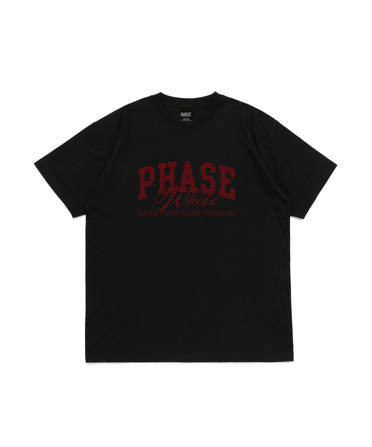 페이즈화이트(PHASEWHITE) [PHASE_1] LUX LOGO TEE_BLACK / 8802026-ST13