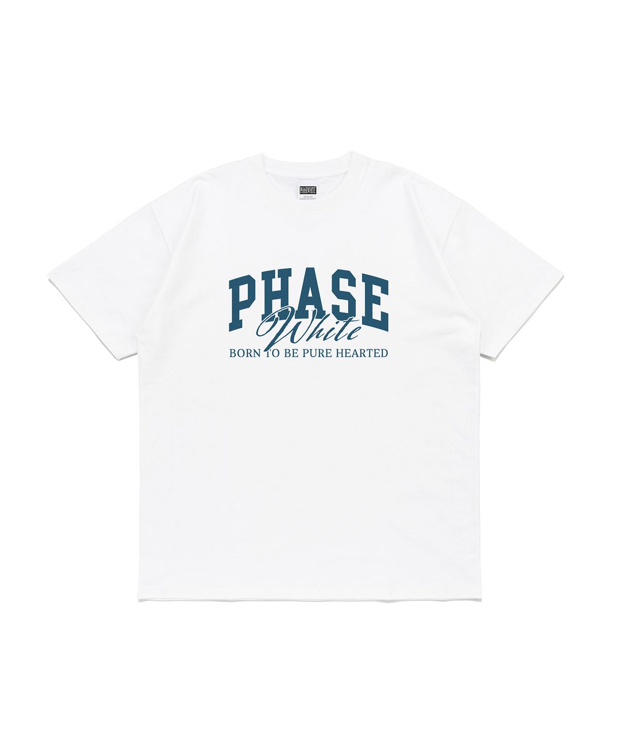페이즈화이트(PHASEWHITE) [PHASE_1] LUX LOGO TEE_WHITE / 8802026-ST13