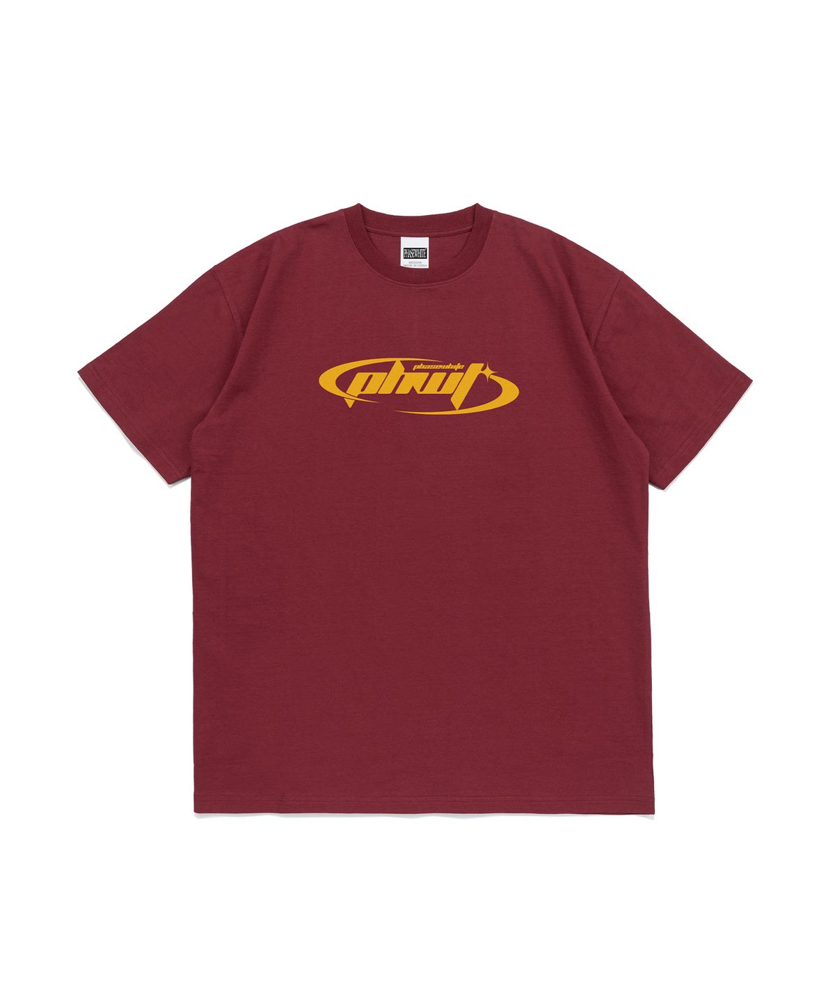 페이즈화이트(PHASEWHITE) [PHASE_1] MILLENIUM LOGO TEE_BURGUNDY / 8802026-ST04